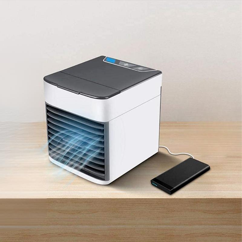 Mini Air Cooler Portable LED USB Air Conditioner Fan Humidifier Purifier Cooling 9