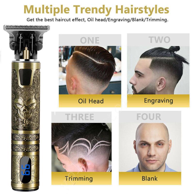 Mens Hair Clippers Shaver Trimmers Machine Cordless Beard Electric Haircut Handle 1