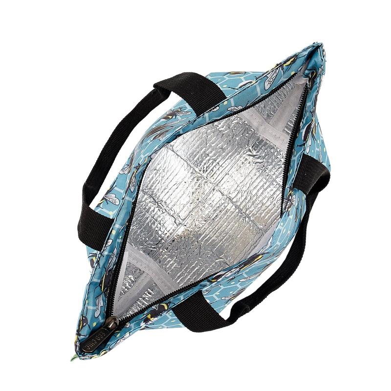 Eco Chic Lightweight Foldable Lunch Bag Bumble Bees 2