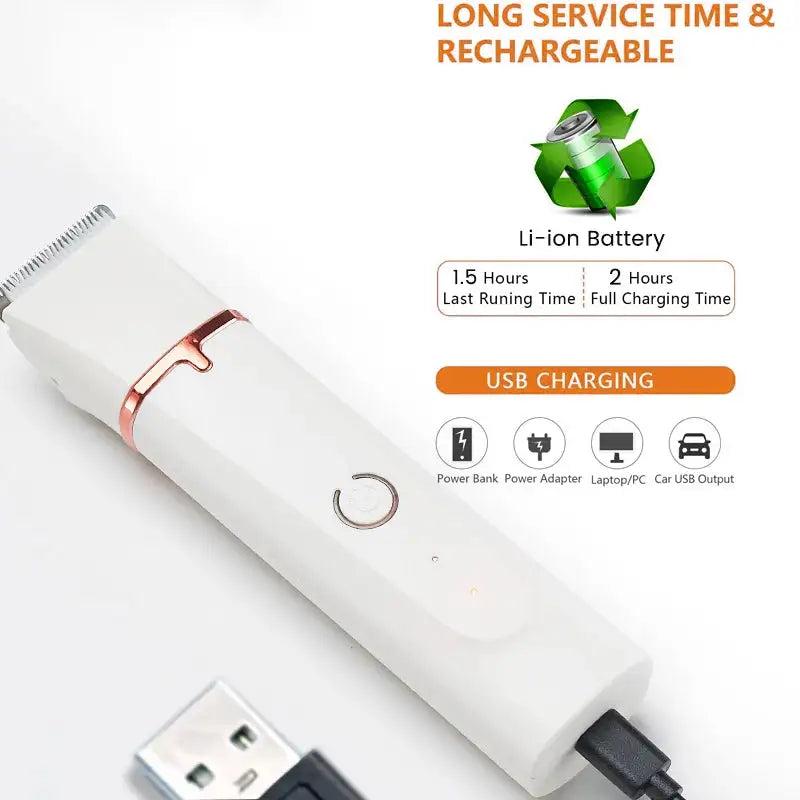4-in-1 Electric Pet Hair Grooming Tool – Effortless Grooming for a Clean Home 2