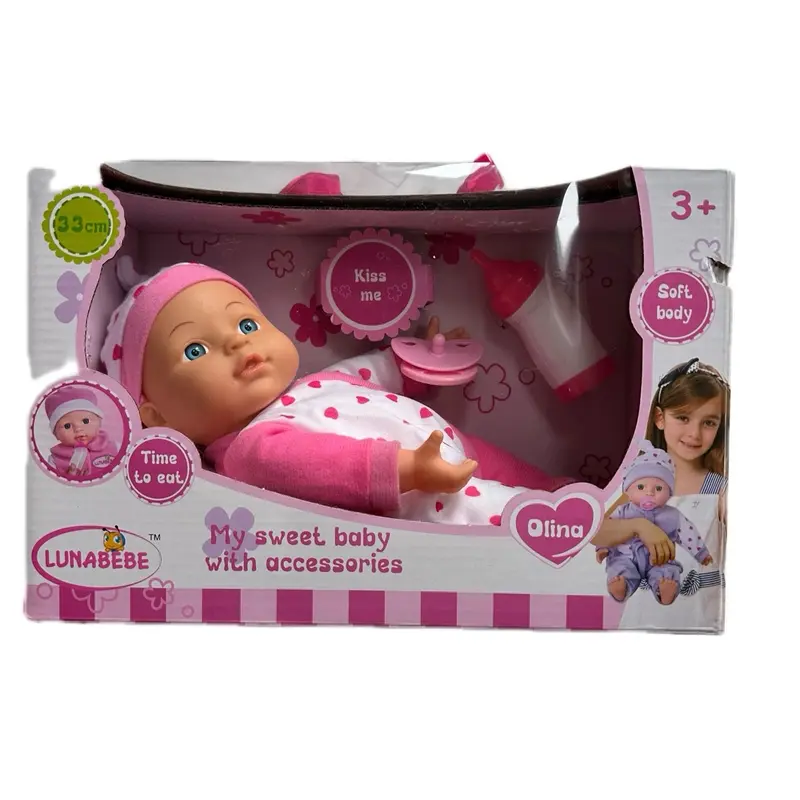 Baby Doll Set for Girls - Perfect Gift Toy for Kids 33cm 0