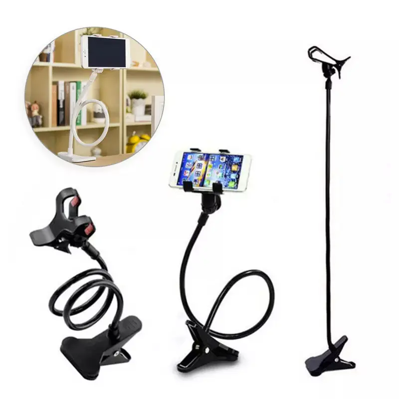 Flexible Arm Mobile Phone Holder Clamp Desk Bed Multifunctional Stand for GPS 6