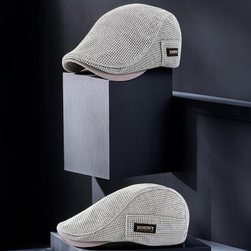 [Durable Weave] Breathable Mesh Beret for Men and Women - Lightweight, Sun Protection, Solid Color, Polyester, Ideal for Easter 4