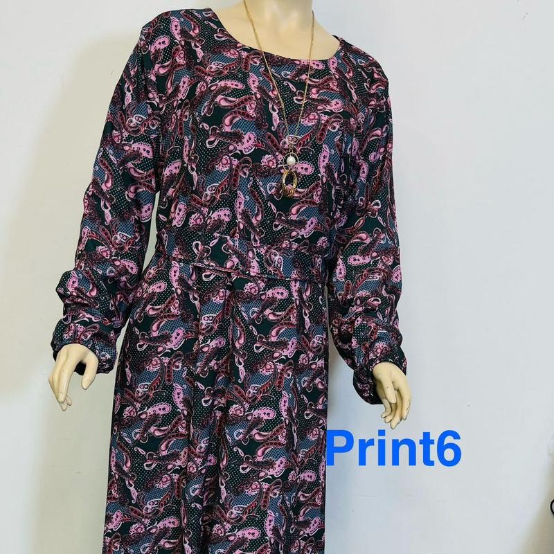 May modesty  floral Chiffon Maxi Dress with Belt, Fully Lined, Size 50-58 - Casual, Womenswear Great quality 3