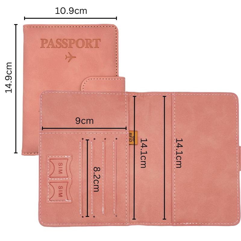BRELIE RFID Blocking Passport Wallet with Magnetic Strap – The Ultimate Travel Companion (Black) 2