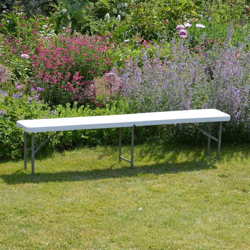 6ft Trestle Bench 4 Person Heavy-Duty Portable Folding Outdoor Seat Bench 3