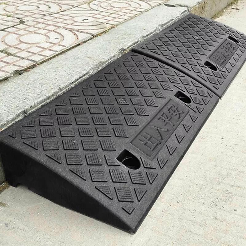 Product Introduction of 2Pcs Heavy Duty Plastic Kerb Door Ramps Wheelchair Mobility Scooter Access Ramp for Easy Access 0
