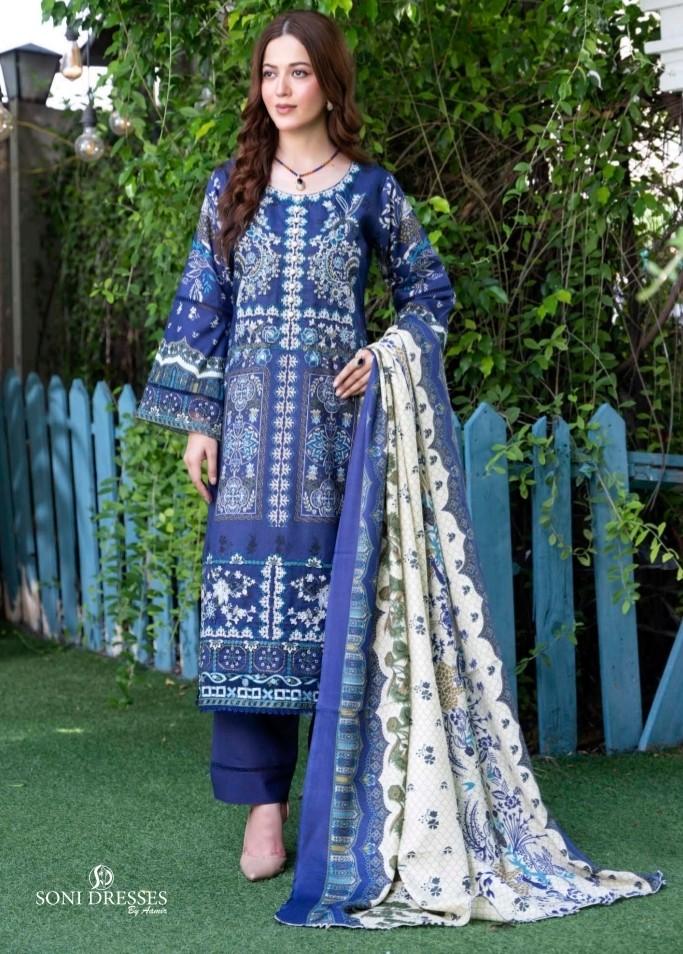 Product Introduction of Soni Dresses Winter Suit - Stunning 3 Piece Dhanak Suit with Pashmina Shawl for Women - Traditional, Menswear Outfit Womenswear Asian Clothing Comfortable Everyday Fashion Style 12