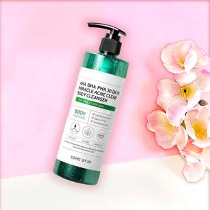 SOME BY MI - AHA, BHA, PHA 30 Days Miracle Acne Clear Body Cleanser - 400g (Body Acne Care) Skincare acne chest acne Tea Tree Cica Salicylic Salicylic Acid Exfoliate Plant aha bha Pha shower gel foam Lotion Powder