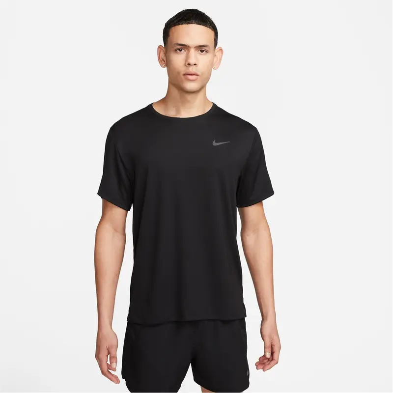 Nike Mens Drifit Miler Running Top Short Sleeve Sports Training Fitness Gym 2