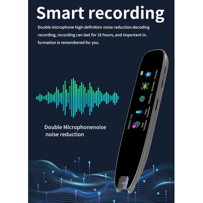 Multifunctional Translation Scanning Pen, Built in Recording, 13 Languages Supported, ABS Material, Reading Pen with Translation, Translator Pen for Home, School, Library 3