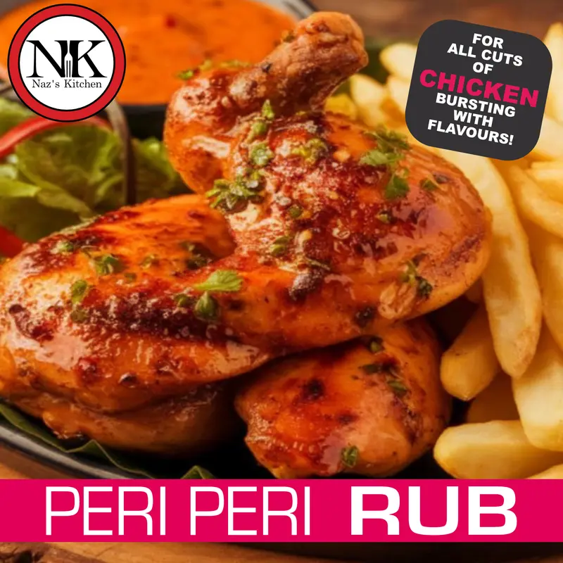 Naz’s Kitchen PERI PERI RUB Spice Mini Pouch 16g 3