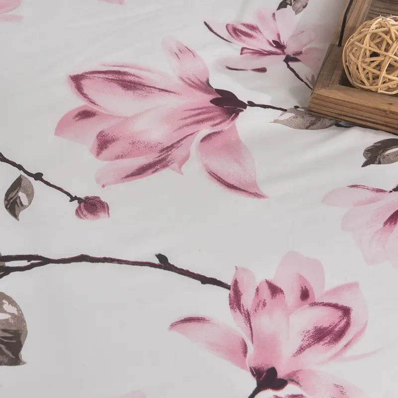 4 Piece Bedding Set Duvet Cover Fitted Sheet with Pillow Cases Madrid-119 Soft Brushed Microfiber Printed Complete Bed Sets in Single Double and King Size 3