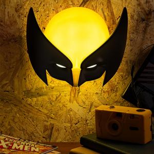 Wolverine Mask Light - Officially Licensed Marvel Merchandise, Wall Mountable or Free-Standing X-Men Character Lamp, USB or Battery Powered | Paladone table  lamp room  light desk  light
