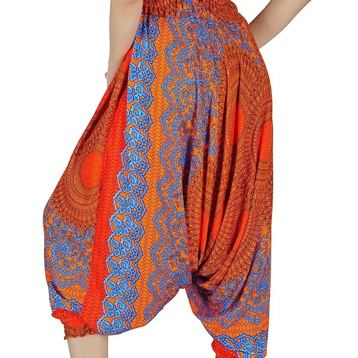 Hippie low crotch  harem pants yoga trousers