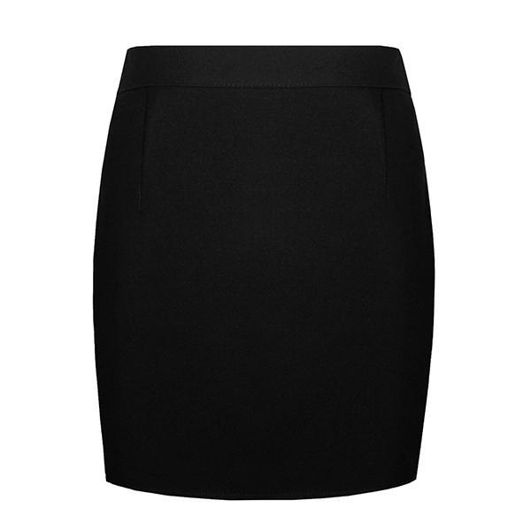 Kids Girls Plain High Waisted Pencil Slim Fit Bandage Party Bodycon Mini Skirt 0