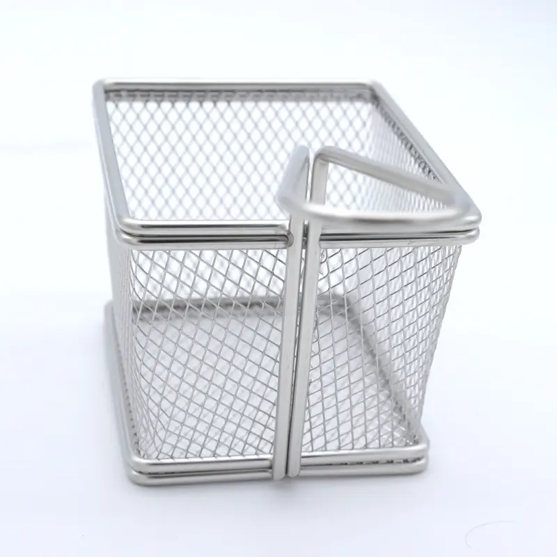 Buckingham Mini Serving Basket Rectangular for Fries Nuts Tenders Appetiser Stainless Steel Kitchen Organiser for Snacks, Sides, and Table Presentation 4