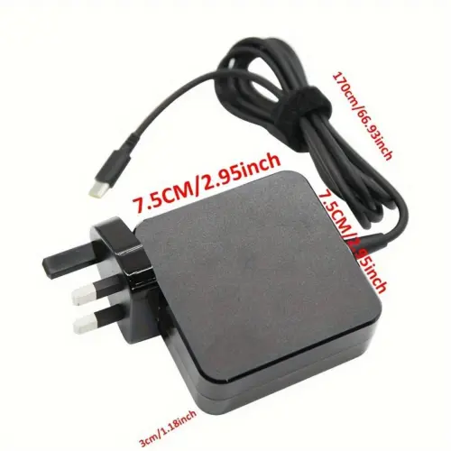 New 65W USB C Type-C Adapter Charger for DELL,HP,ASUS,Lenovo,Huawei,Acer Laptop 3