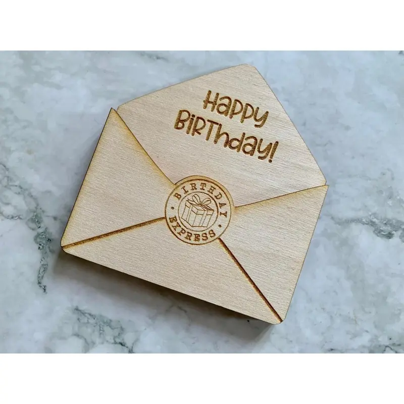 Personalised Happy Birthday Envelope Gift Card Holder 1
