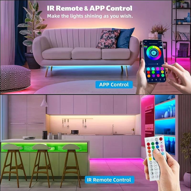 LED Strip RGB Lights 5050 Colour Changing Tape Cabinet Kitchen Lighting UK- 5-30M 4