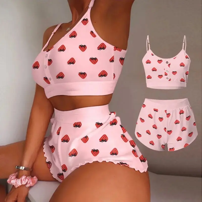 Miranda Crop Cami Pyjama Short Set