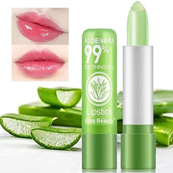 Aloe Vera Jelly Lipstick - Long-Lasting Moisturizing Cream Lip Balm with Temperature Color Changing Magic - Gloss, Lipgloss Gloss Lipgloss Makeup Glossy Cosmetic Moisturizer Hydrate Hydrating Moisture Moisturizing 1