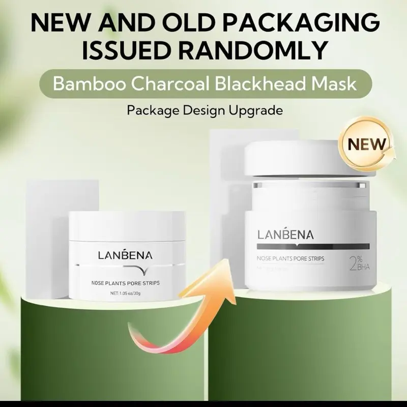 LANBENA Blackhead Nasal Mask with 60 Sheets Tear-Off Nasal Strips 2
