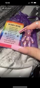 Product Review of Worry Bear Keepsake Bear, Anxiety, Mental Health - Gift Present Ideas from l**s 0
