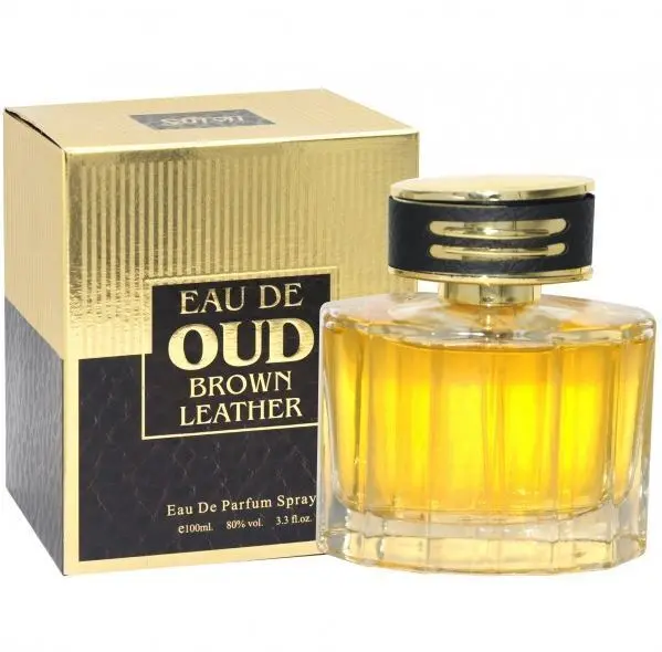 Saffron Brown Leather Oud EDP Spray Unisex 100ml Sf006