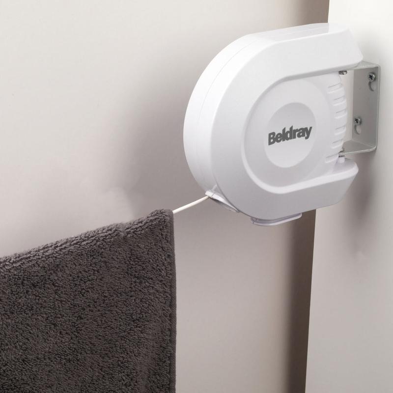 Beldray Retractable Washing Line with 48 Ultra Grip Pegs & Basket Indoor/Outdoor 5