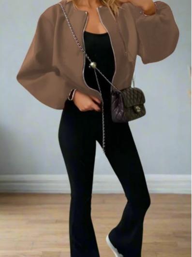 Zip Up Bomber Jacket Jackets & Coats Womenswear One size UK8-14 4