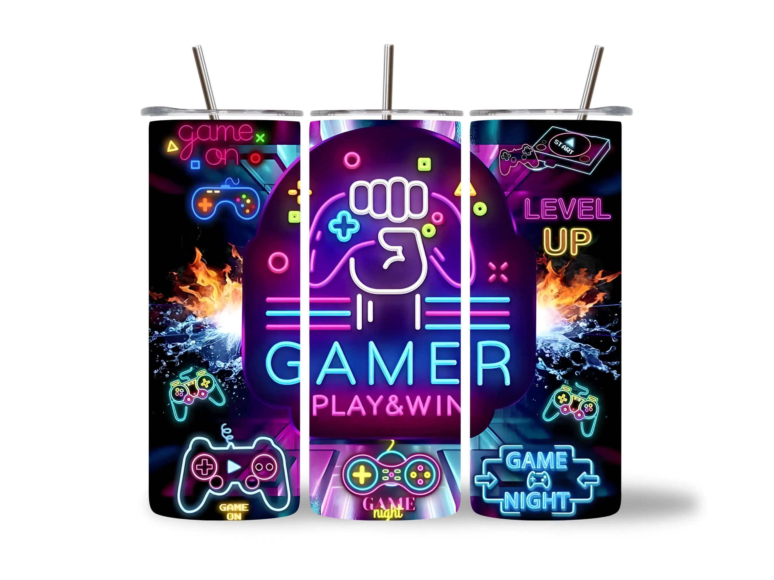 Gamer design 20oz stainless steel tumbler Drinkware