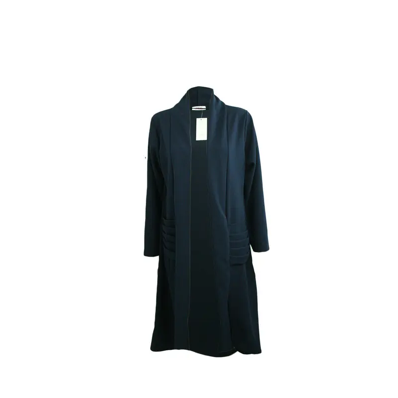 Long sleeve maxi cardigan with frill pocket 2
