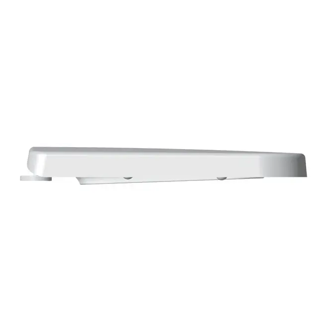 Luxury Square Toilet Seat Heavy Duty White Soft Close Top Quick Release Hinges 6
