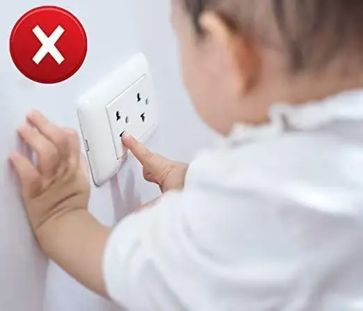 Socket Covers Set of 10 Child Proof Guard Electric Protectors Kids socket tower charger extensioncord powerstrip hager electrical sockets