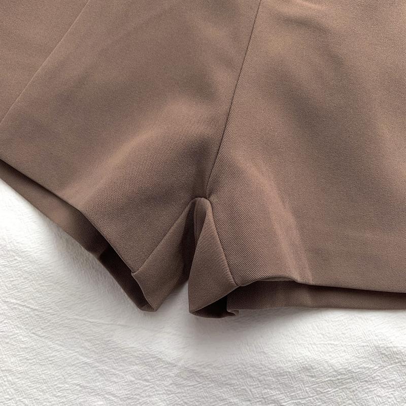 Product Introduction of Casual Women's Shorts A-line High Waist Short Chic Office Lady Shorts With Belted Vintage Female Trousers Spring Summer 10