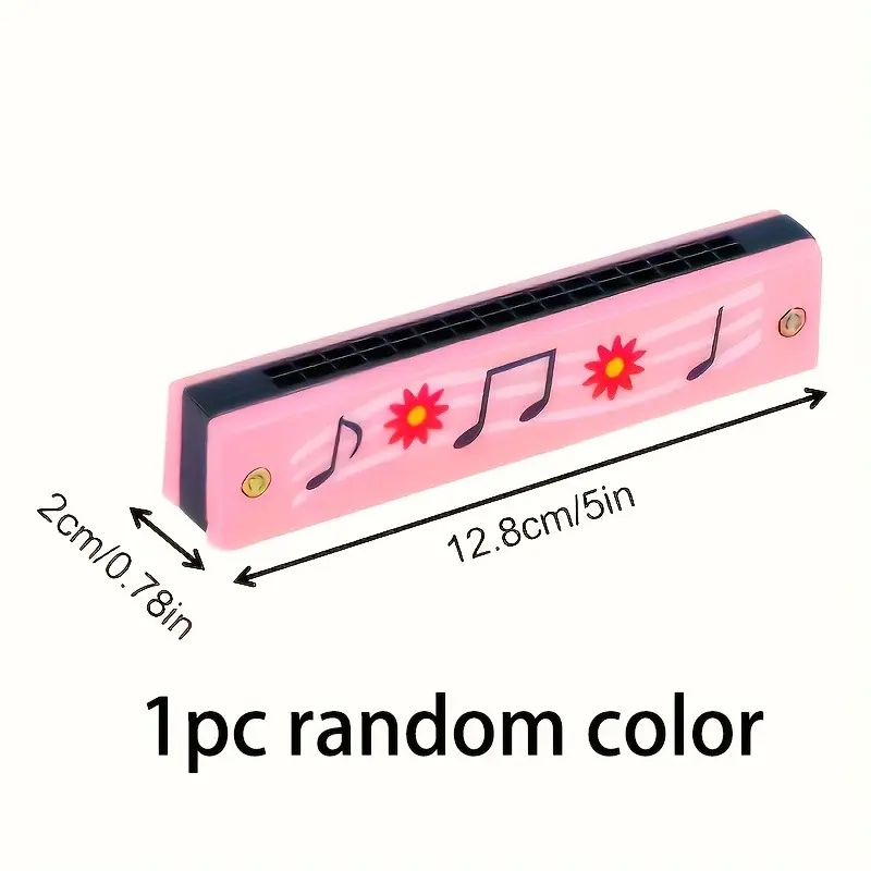12 Styles Harmonica for Kids, Lightweight Cartoon Harmonica with Double Row of 16 Holes, Harmonica for Kids, Adult Beginners' Musical Instrument Toy Gift 5