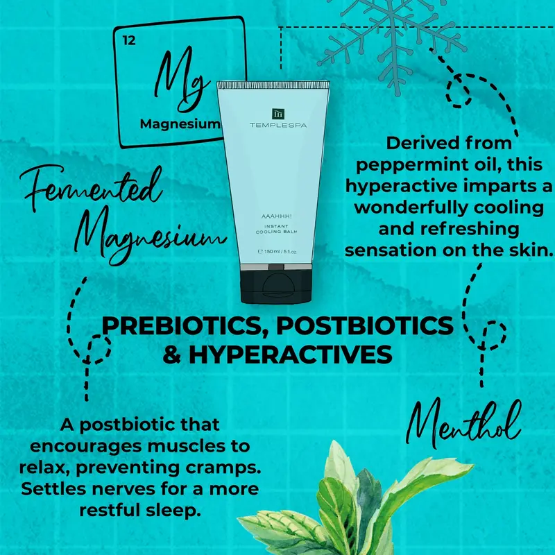 TEMPLESPA AAAHHH! Instant Cooling Balm For Aching Feet & Limbs 1