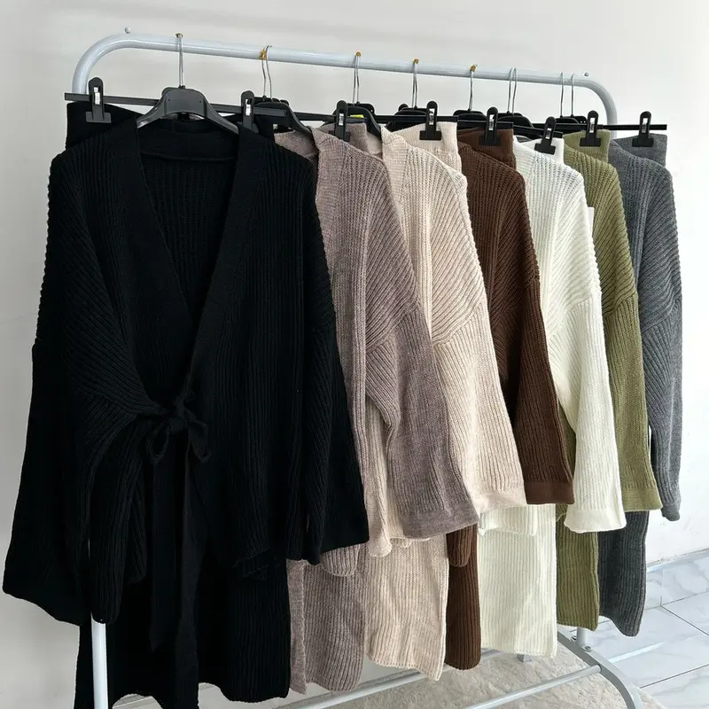 Knit Kimono Style Co-ord 1
