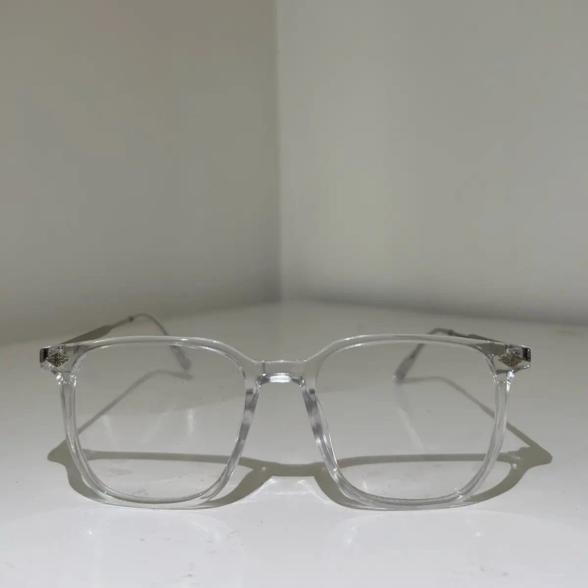 Chrome Hearts Styled Clear Lens Glasses Retro Jelly Color Fashion Decorative Glasses Ultralight Spectacles For Women Men