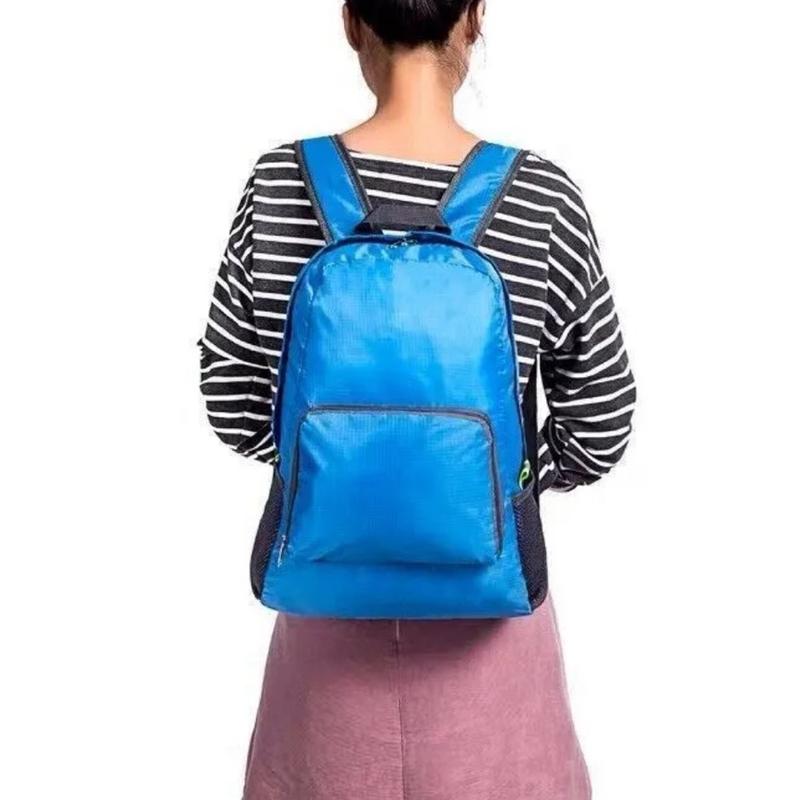 Backpack Rucksack Bag 20L Light Weight Foldable School Office Travel Camping New Plain Foldable Bag 7