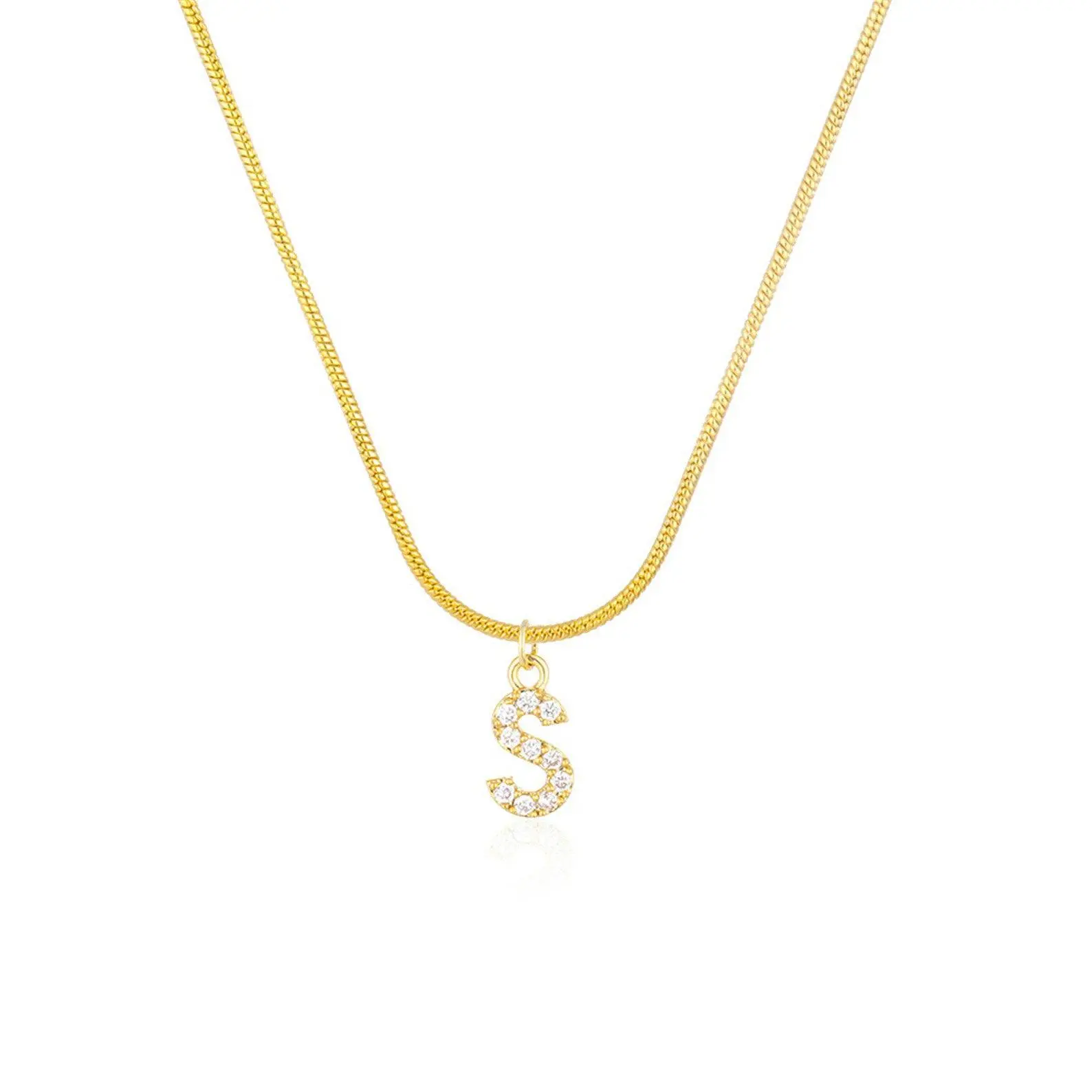 Diamante Initial Necklace
