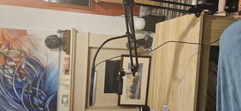 Product Review of Overhead Smartphone Mount With Ring Light, 1 Count Adjustable Rotatable Smartphone Arm Stand, Professional Desk Cellphone Camera Holder Stand for Live Stream, Selfie Accessories from J**e R**d A**t 0