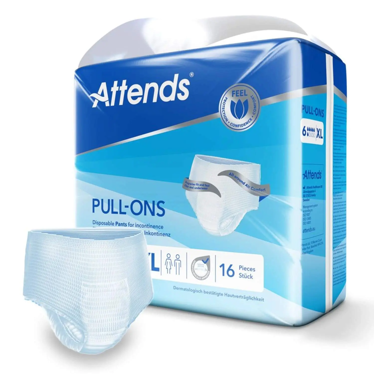 Attends Pull-Ons 6 XL - 16 Pack