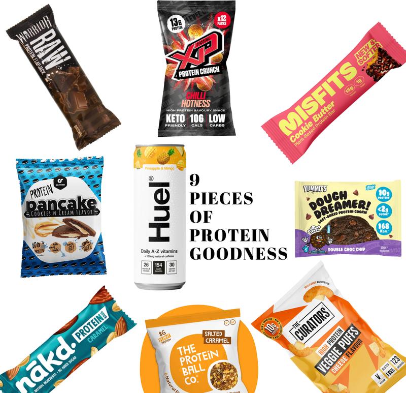 Protein Hamper High-Protein Snacks Gift Box - Premium Gym Gifts for Men & Women - Ideal Hampers for Men, Gym Hamper for Fitness Enthusiasts - Men's & Women's Handpicked Snack Selection 1