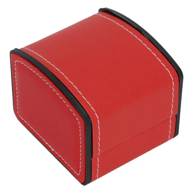 PU Leather Watch Box Bracelet Storage Organizer Holder with Single Grid 8