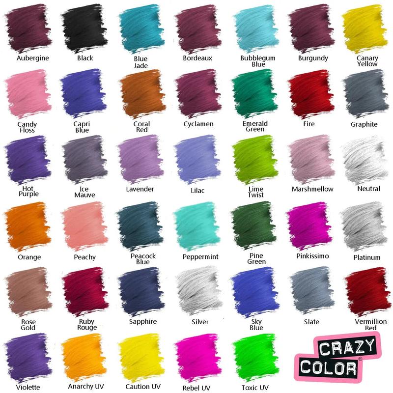 Crazy Color Semi Permanent Hair Color Cream Hair Dye Haircare 3