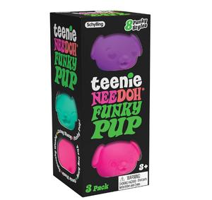 Teenie Needoh Funky Pups 3 Pack Squishy Sensory
