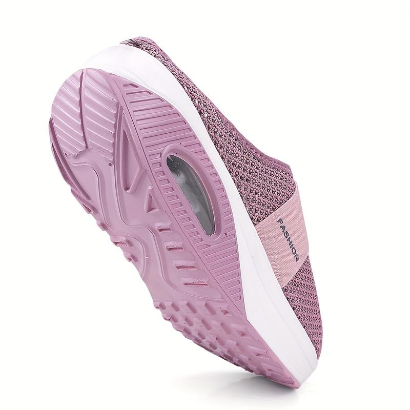 Lightweight & Breathable Spring Women's Mesh Sandals: Air Cushion Sole, Embroidered Embellishment, Casual Slip-on Mules 6