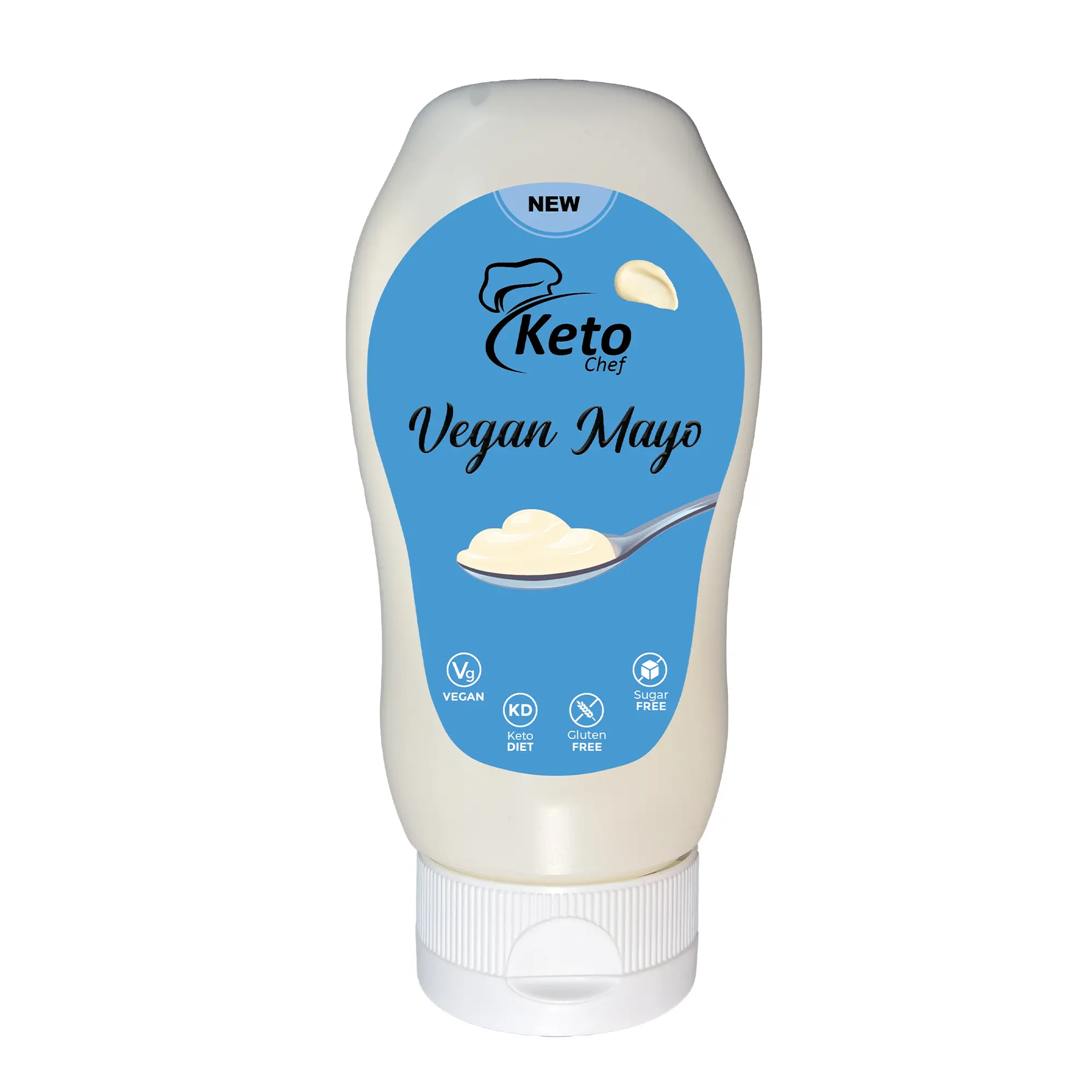 Keto Chef Vegan Mayo Sauce - Sugar & Gluten Free, Suitable for Vegans, Free from Artificial Flavourings, Sauce with Sweetener | Keto Diet Sauce (300ml) Dip